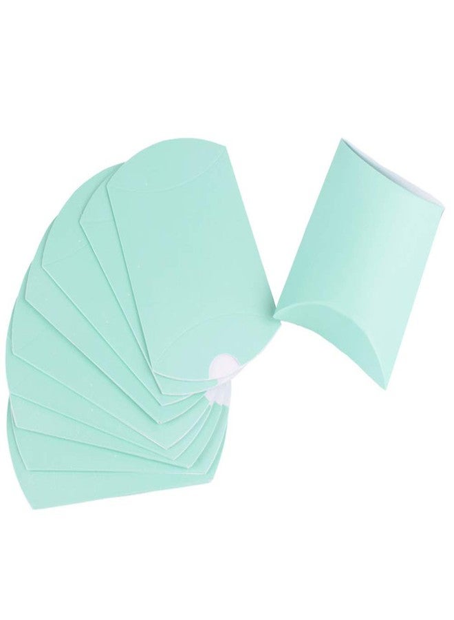 AKOAK 100 Pcs Wedding Creative Pillow Box, Candy Gift Box, Suitable for Wedding Birthday and Christmas (green - Image 1