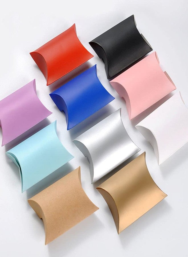 AKOAK 100 Pcs Wedding Creative Pillow Box, Candy Gift Box, Suitable for Wedding Birthday and Christmas (green - Image 5