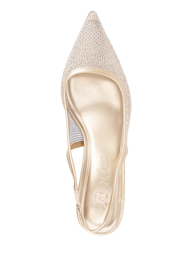 Bata  Embellished Slingback Kitten Heel Pumps for Women | Best Price UAE