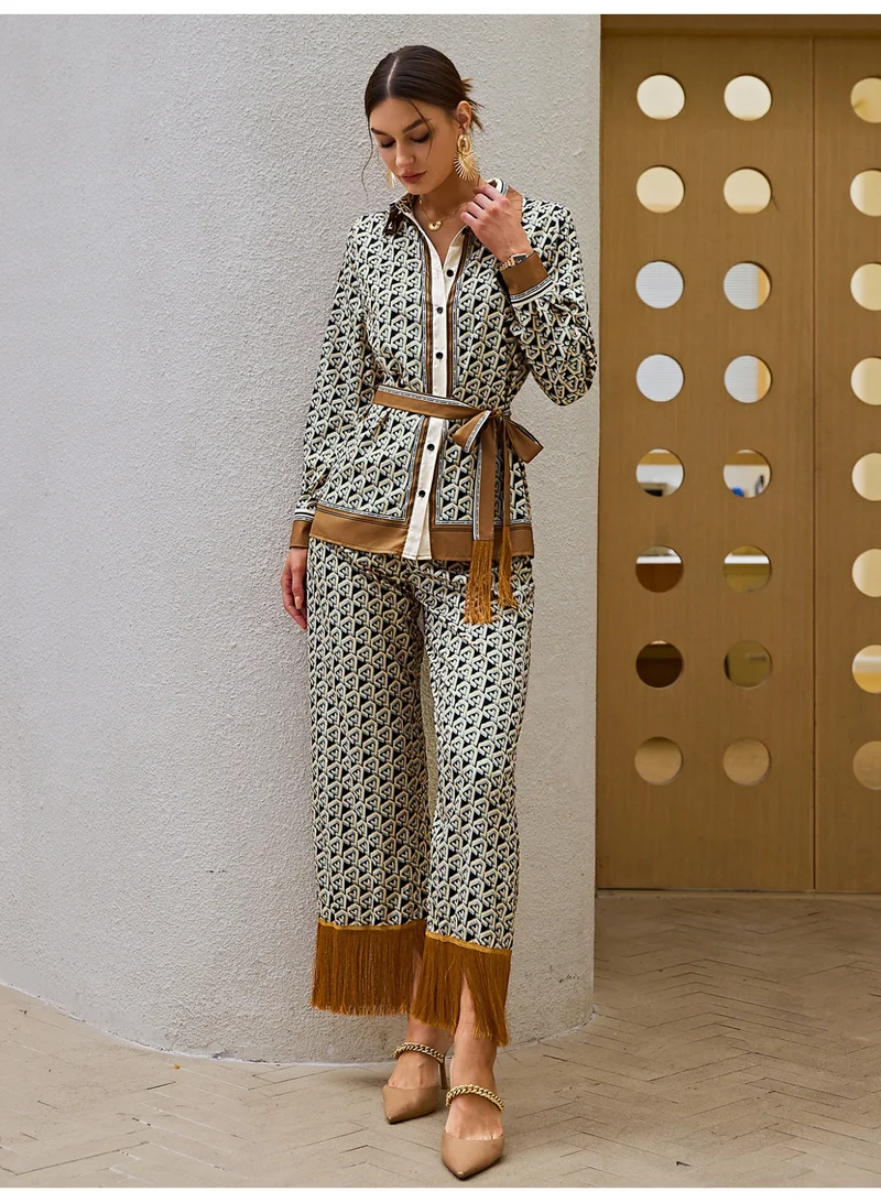 SIMPLEE Women's 2-Piece Outfit Set - Matching Top & Pants for Stylish Look