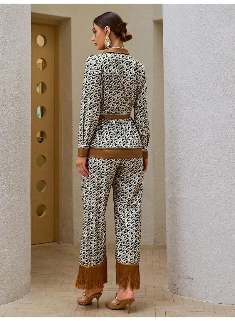 SIMPLEE Women's 2-Piece Outfit Set - Matching Top & Pants for Stylish Look