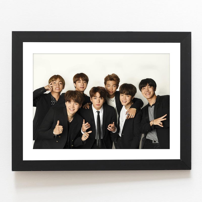 Craftolive Framed BTS Wall Poster Multicolour - Image 1
