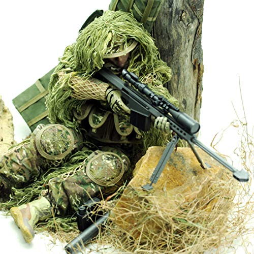 Scakbyer 12 Inch Action Figures Military Set 16 Scale Action Figures Set with Weapons and Accessories NB08 All Terrain Sniper Soldier - Image 1