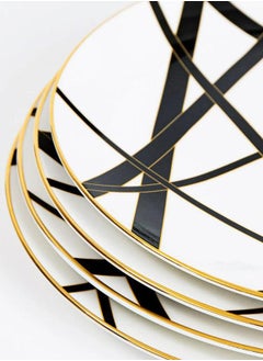 KNOT HOME Leanna Viktoria Decorative Plates (4pcs) Knot Home Designer Accessory for Bedroom Living Dining Room Office Area Décor  - Image 4