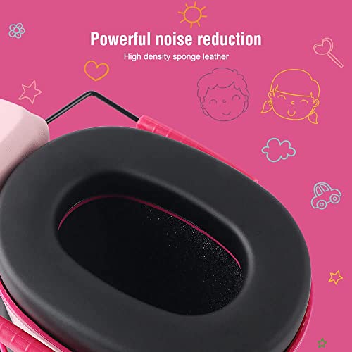 GREEN DEVIL Kids/Toddler Ear Protection Safety Ear Muffs Design For Age 3-16 Noise Cancelling Headphones SNR 27.4dB Hearing Protection Earmuffs Sensory Headphones for Autism Kids (Pink) - Image 5