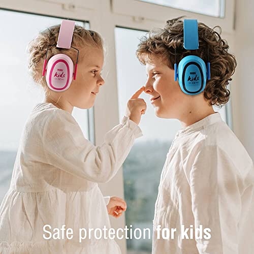 GREEN DEVIL Kids/Toddler Ear Protection Safety Ear Muffs Design For Age 3-16 Noise Cancelling Headphones SNR 27.4dB Hearing Protection Earmuffs Sensory Headphones for Autism Kids (Pink) - Image 2