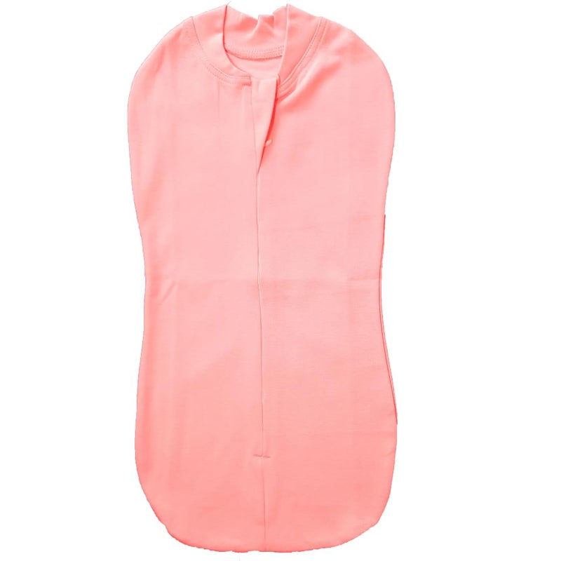 MammaChamp Zipper Swaddle Sleeping SackBlanketsWrapPodBag New Born Baby for 03 Months Pack of 1 Peach - Image 1
