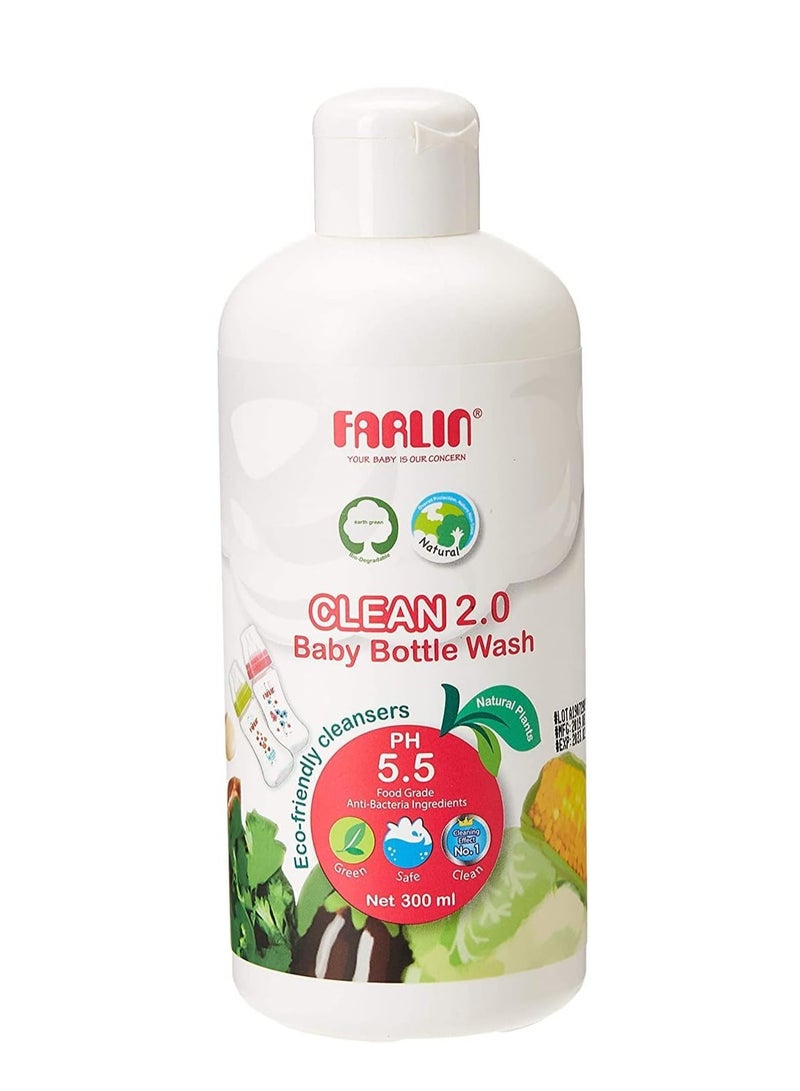 فارلين غسول زجاجات الأطفال كلين 2.0 سعة 300 مل - Image 1
