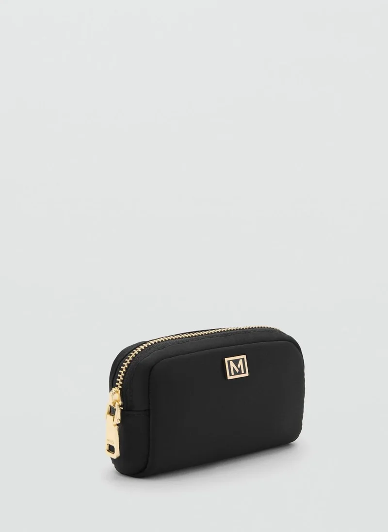 MANGO Zipped nylon cosmetics bag