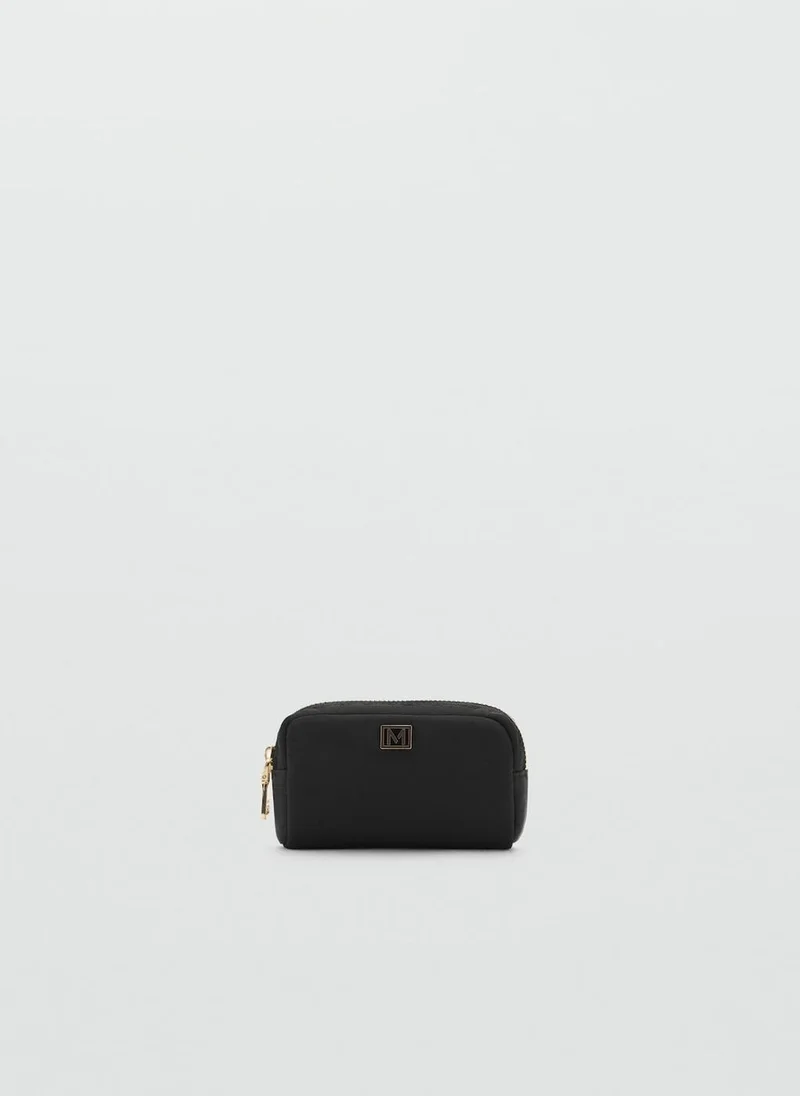 MANGO Zipped nylon cosmetics bag