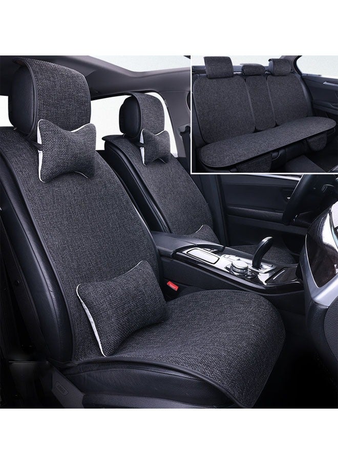 KLNAMAEAAN Universal Breathable Front and Back Luxury Car Seat Cushion Covers for Cars, SUVs, and Vans - Image 1