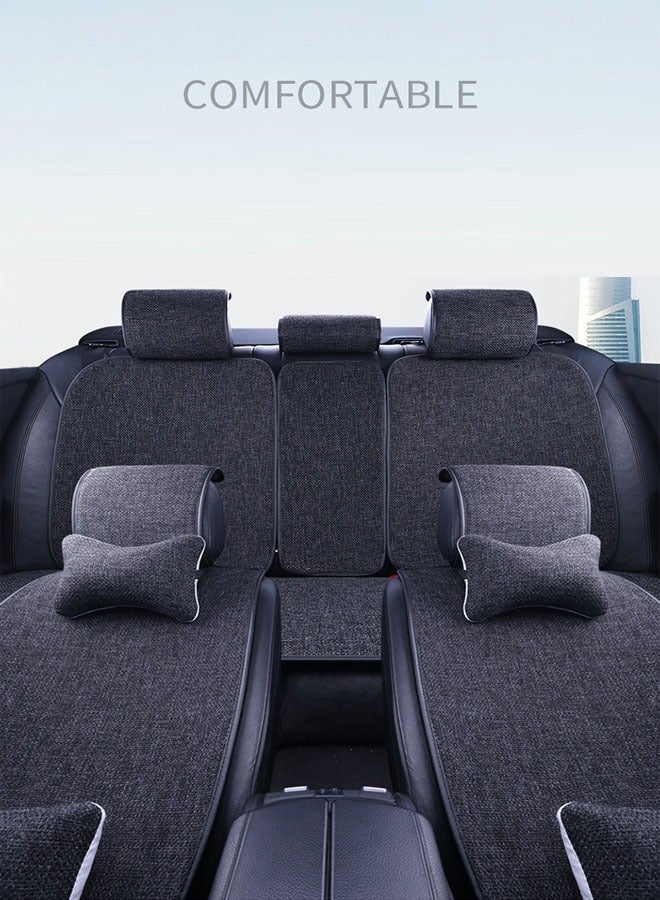 KLNAMAEAAN Universal Breathable Front and Back Luxury Car Seat Cushion Covers for Cars, SUVs, and Vans - Image 2