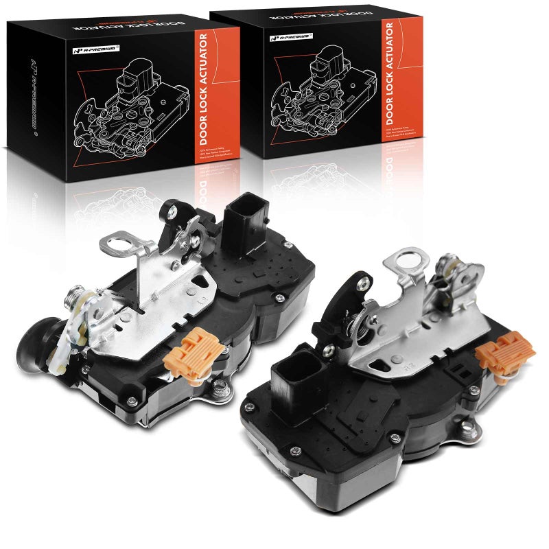 A-Premium APremium Rear Left and Right Door Lock Actuator Motor Compatible with 2007 2008 2009 Cadillac Escalade Chevrolet Tahoe GMC Yukon Door Latch and Actuator Assembly 2PC Set Replace 931108 931109