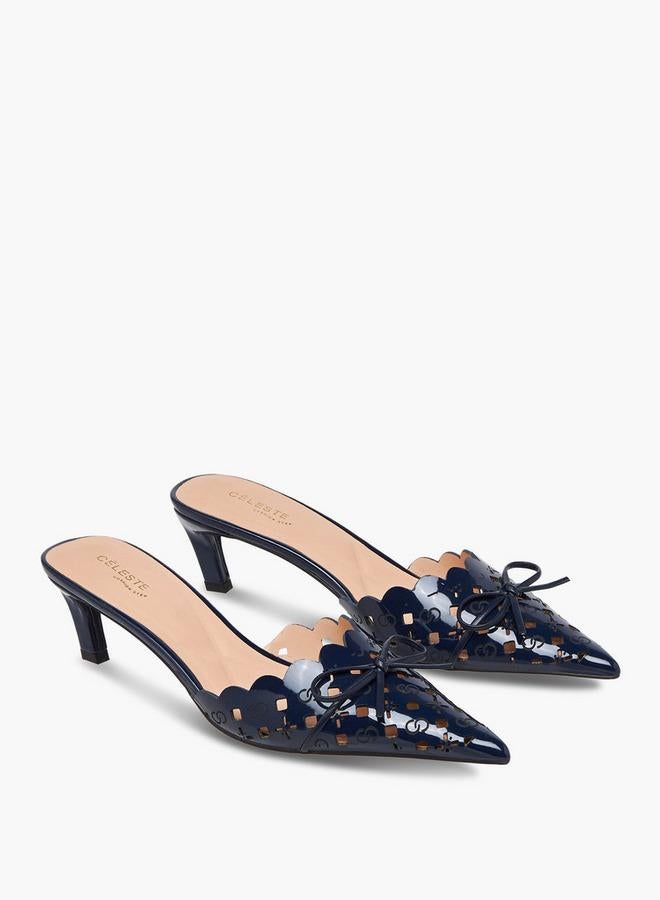 Celeste Women Kitten Heel Mules - Image 1