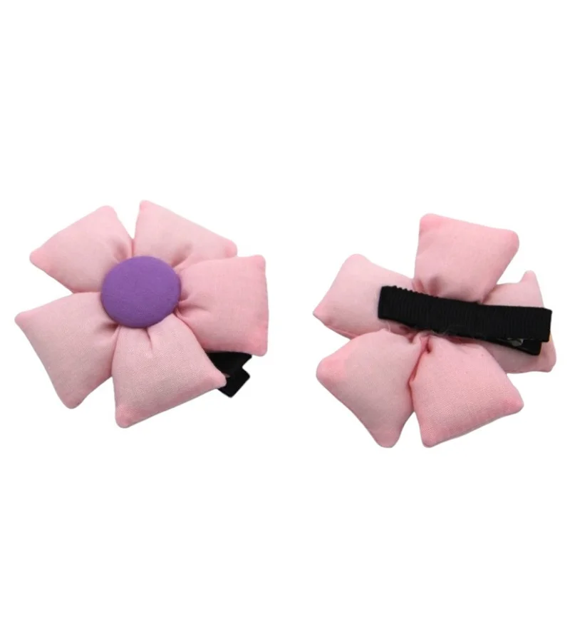 D'Daniela Aida Glasses and Flower Shaped Clip Set For Babies and Girls - Baby Pink