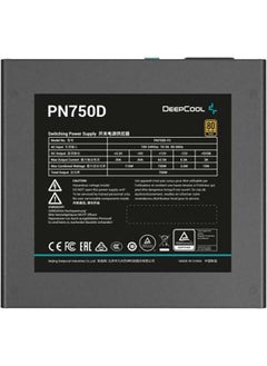 DEEPCOOL PN750D Non-Modular Power Supply, 750W Power, 80 Plus Gold Certified, 120mm Fan Size, Active PFC + Full Bridge SRC LLC + DC To DC, Hydro Bearing, Black | R-PN750D-FC0B-UK  - Image 3