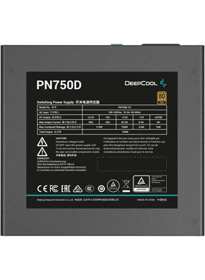 DEEPCOOL PN750D Non-Modular Power Supply, 750W Power, 80 Plus Gold Certified, 120mm Fan Size, Active PFC + Full Bridge SRC LLC + DC To DC, Hydro Bearing, Black | R-PN750D-FC0B-UK  - Image 3