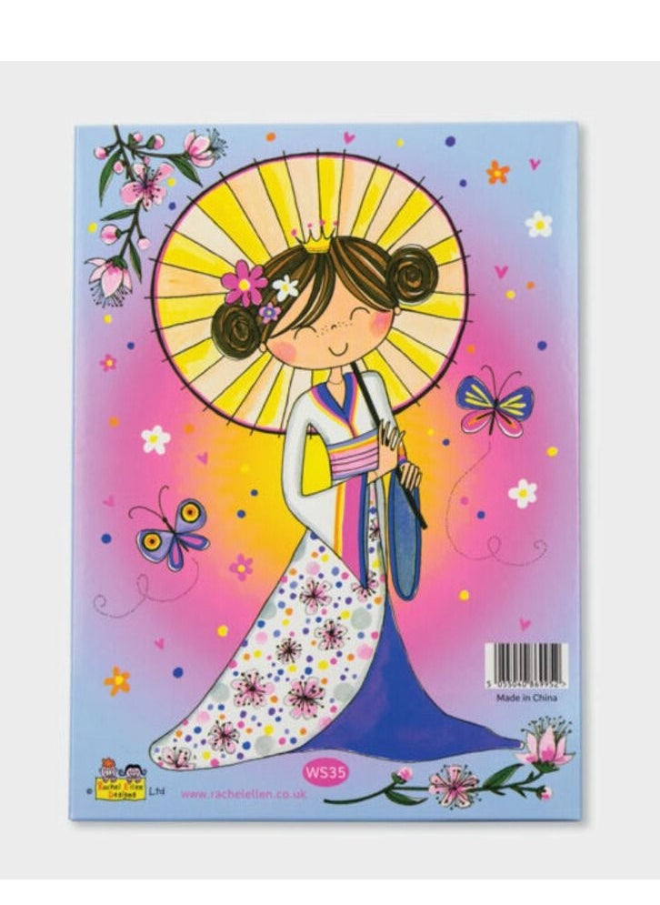 Rachel Ellen Childrenss Cherry Blossom Princess Writing Set Wallet 