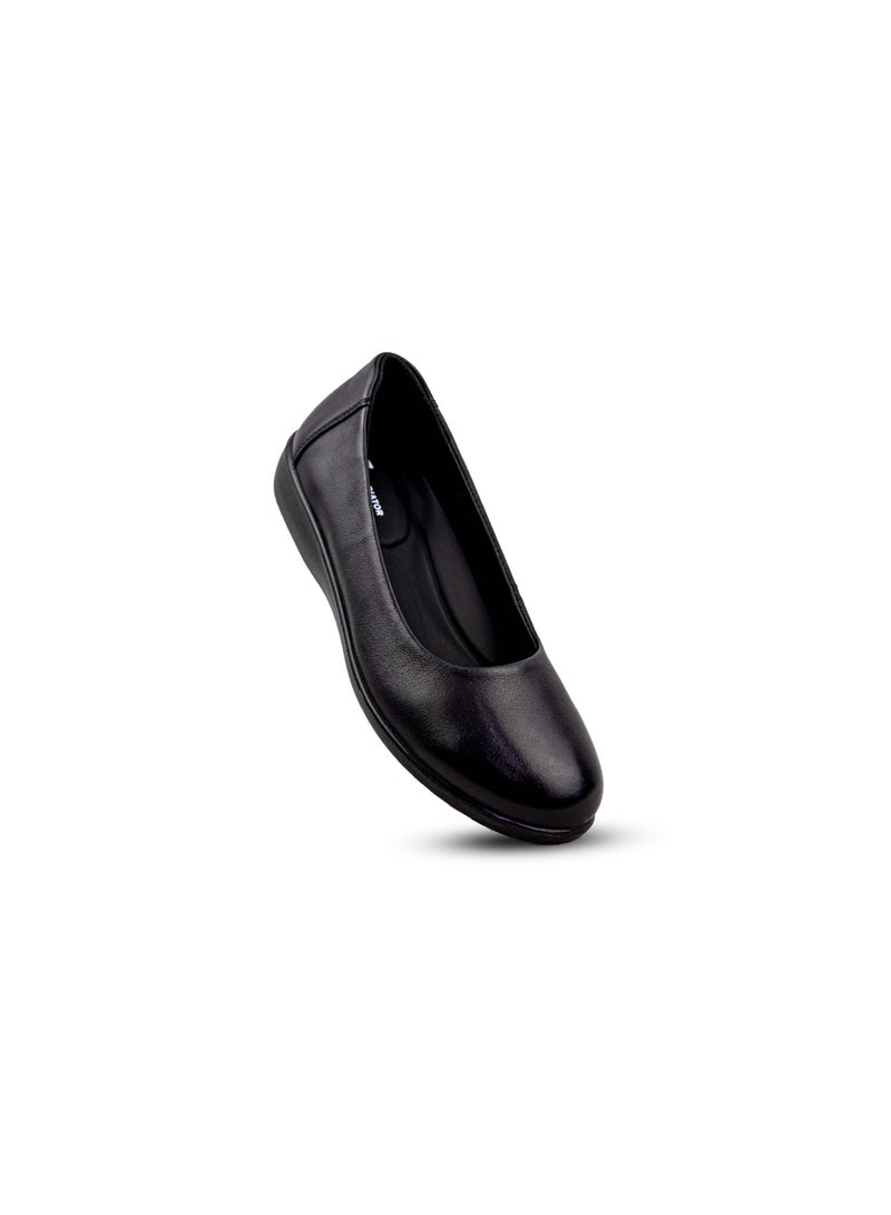 Gladiator GL 5014-1 Women’s Genuine Leather Comfort Flats – Black | Office & Formal Wear Shoes - Image 3