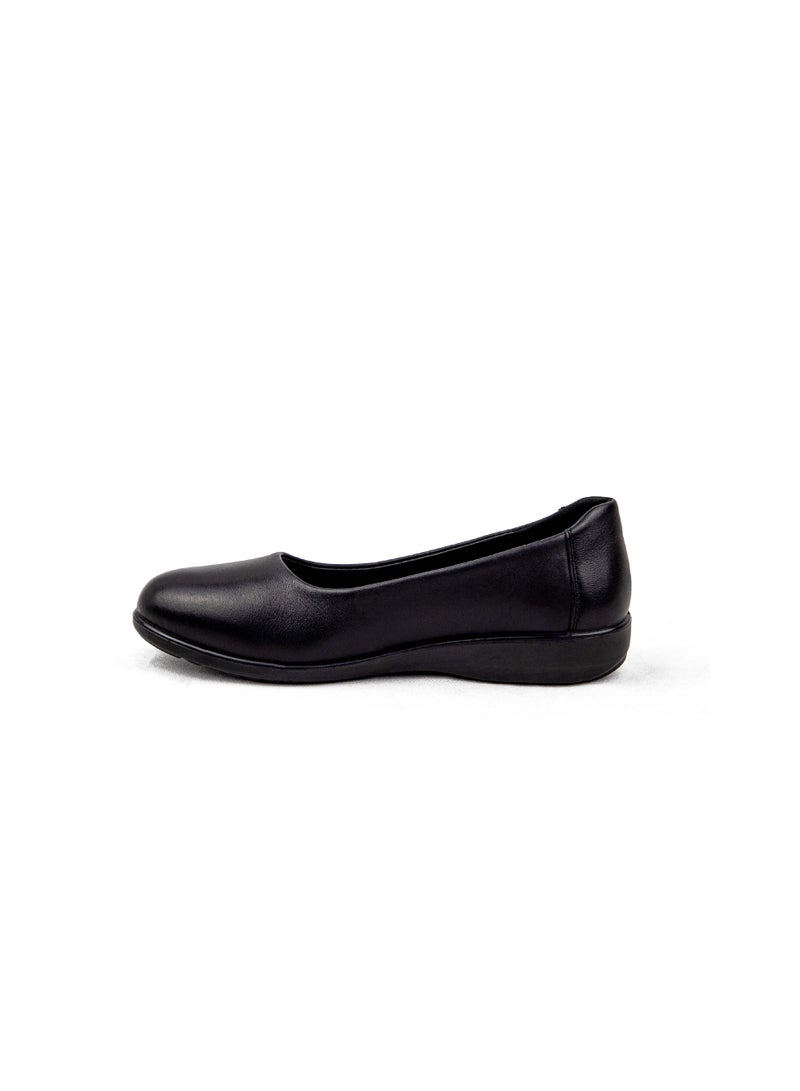 Gladiator GL 5014-1 Women’s Genuine Leather Comfort Flats – Black | Office & Formal Wear Shoes - Image 2
