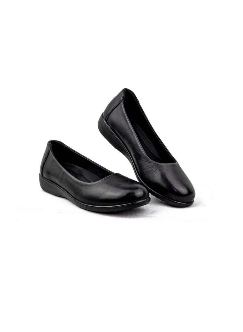 Gladiator GL 5014-1 Women’s Genuine Leather Comfort Flats – Black | Office & Formal Wear Shoes - Image 4