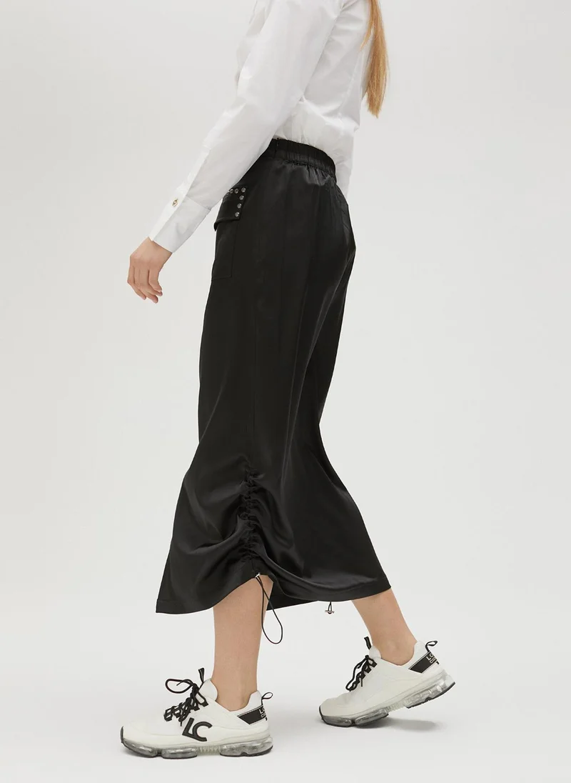 Lola Casademunt Studded satin skirt
