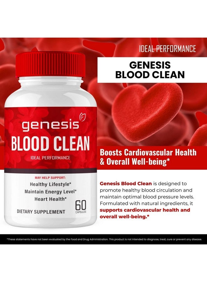 IDEAL PERFORMANCE Genesis Blood Clean Capsules - Advanced Formula Supplement for Maximum Strength - Natural Blood Vessel Cleaner, GenesisBlood Clean Pills, GenesisBloodClean Pastillas Reviews (2 Pack) - Image 4
