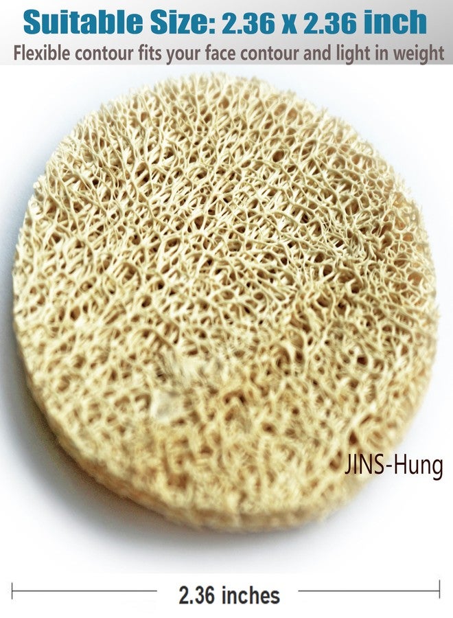 JINS-Hung 36 Pack Natural Loofah Sponge Exfoliating Face Pads - Facial Body Scrubbers Pad - When Bath Shower and Spa - Loofa Sponges Brush Scrub - Bulk Loofahs Scrubber - Cleansing Skin for Women and Men - Image 3