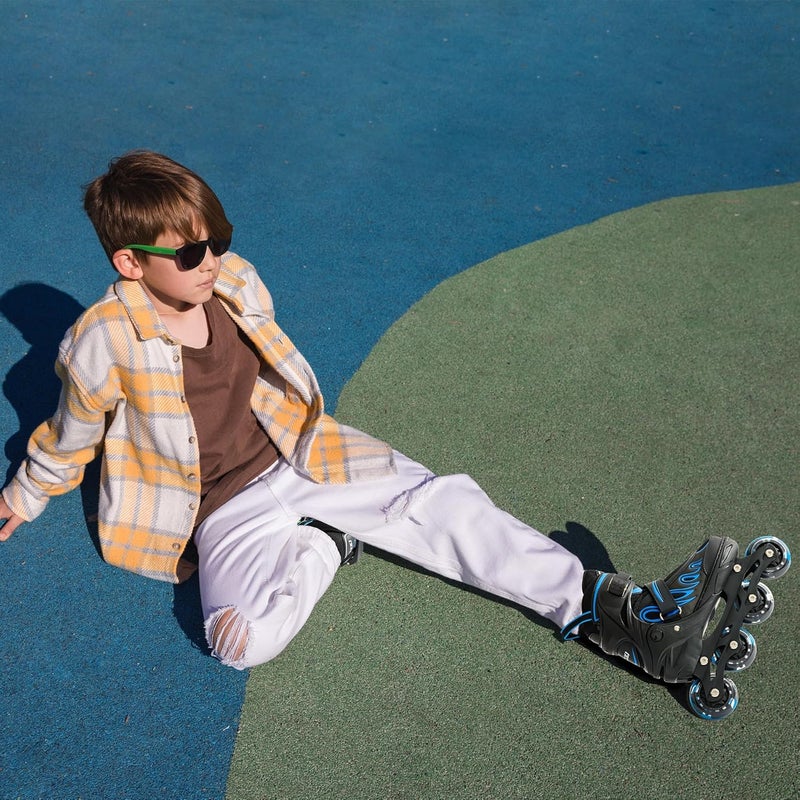 ECOO Adjustable Inline Skates for Kids and Adults with Light-Up Wheels - Image 2