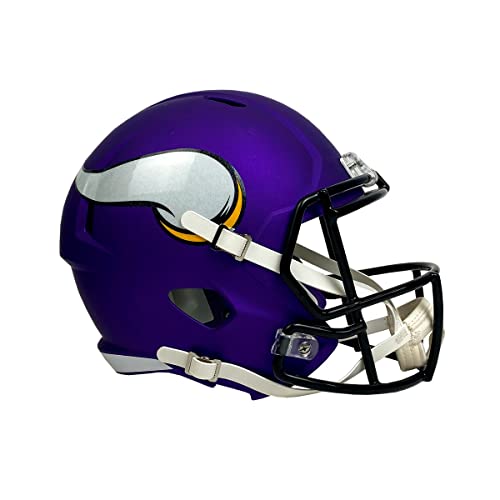 Riddell NFL Minnesota Vikings Riddell Full Size Replica Speed Helmet, Medium, Purple, One Size - Image 1