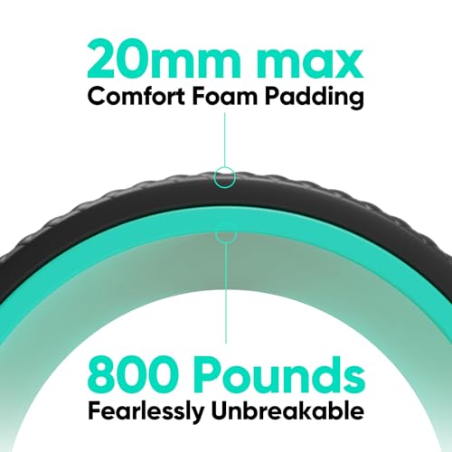 FitBeast Back Roller - Deep Tissue Massage Wheel, Yoga Wheel & Back Stretcher for Pain Relief (6'') - Image 4