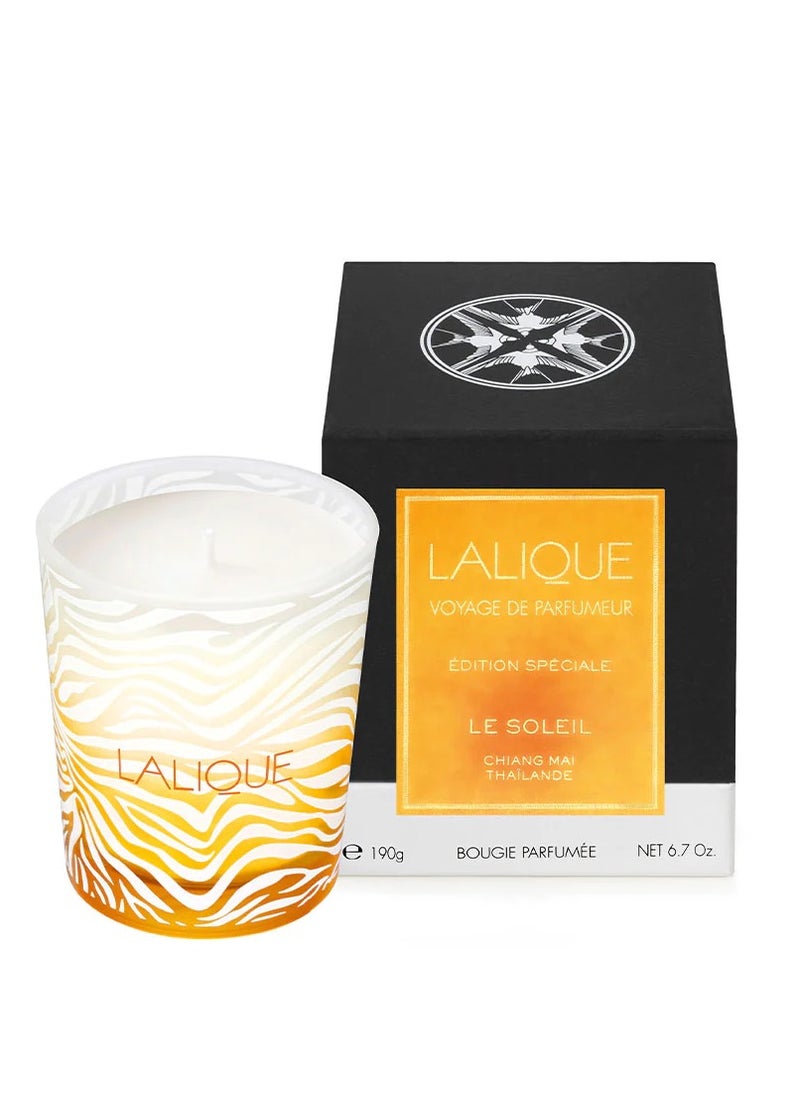 LALIQUE - Lalique Candle 190g Le Soleil, Chang Mai Special Edition - Image 1