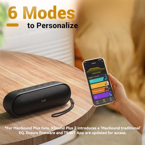 Tribit مكبرات الصوت اللاسلكية بلوتوث Tribit XSound Plus 2 بقوة 30 واط، صوت ستيريو قوي وعالي مع وظيفة تعزيز الباس XBass، وقت تشغيل 24 ساعة، مقاومة للماء IPX7، ميكروفون مدمج، نطاق بلوتوث 150 قدم للاستخدام المنزلي/الخارجي، أسود - Image 5