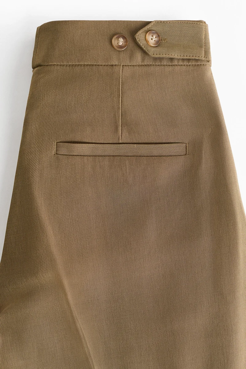 H&M  Barrel-leg twill trousers for Women | Best Price UAE