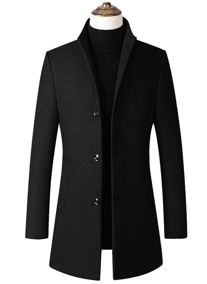 Beauenty - Button Detailed Coat Black - Image 1