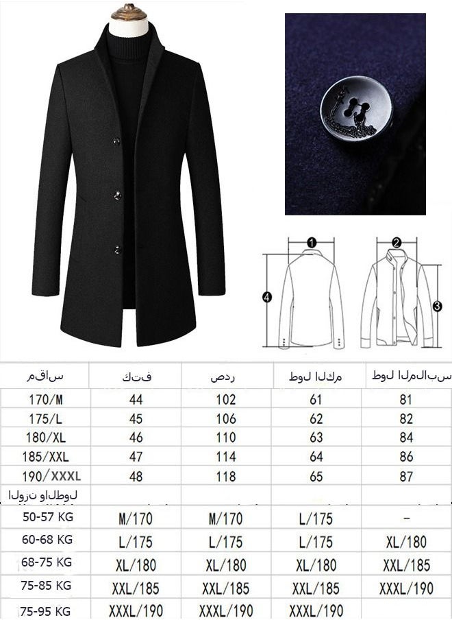 Beauenty - Button Detailed Coat Black - Image 1