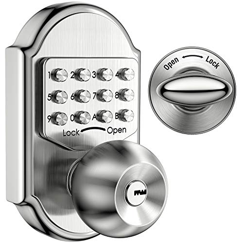 Megaflint Keyless Entry Door Lock Deadbolt Keypad Mechanical Stainless Steel (Pass Code or Key) 100% Mechanical, No Electronic - Image 1