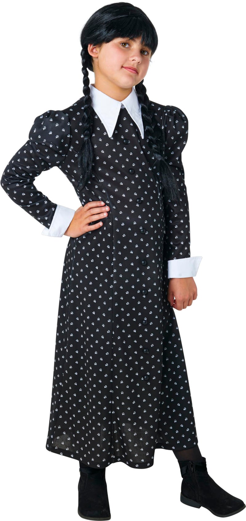 Rubies Wednesday TV Series: Wednesday Addams Costume Dress for Kids by Rubies, Girl's Large - Image 5