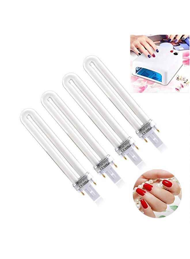 XICHEN 4 PCS/Set Light Bulbs Replacement 9W UV 365nm Lamp Bulb Tube for Nail Art Dryer UV Lamp Light - Image 2