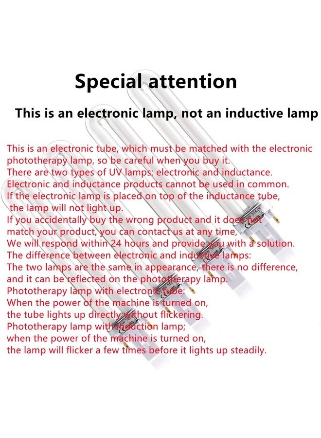 XICHEN 4 PCS/Set Light Bulbs Replacement 9W UV 365nm Lamp Bulb Tube for Nail Art Dryer UV Lamp Light - Image 4