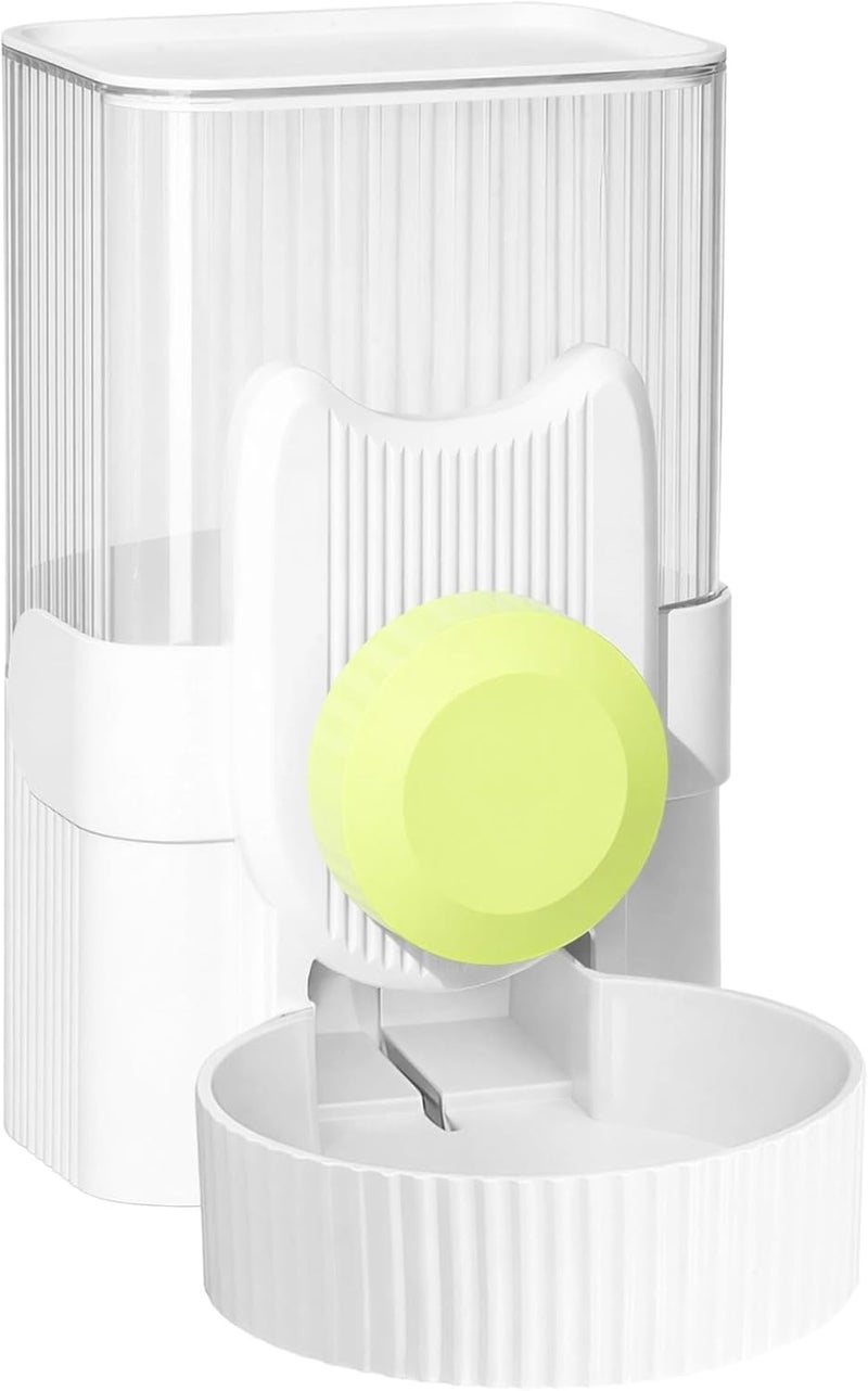 33.8 fl oz Automatic Pet Bowl, Cat Bowls Food Dispenser, Grass Green, Easy Clean Puppy Food Set, No Electricity Needed, Suitable Height, 4.7 in Diameter - Image 1