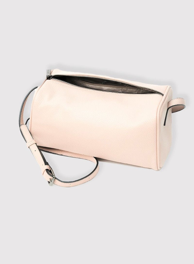 AMICA Veronica Barrel Crossbody Bag for Women - Mushroom - Image 3