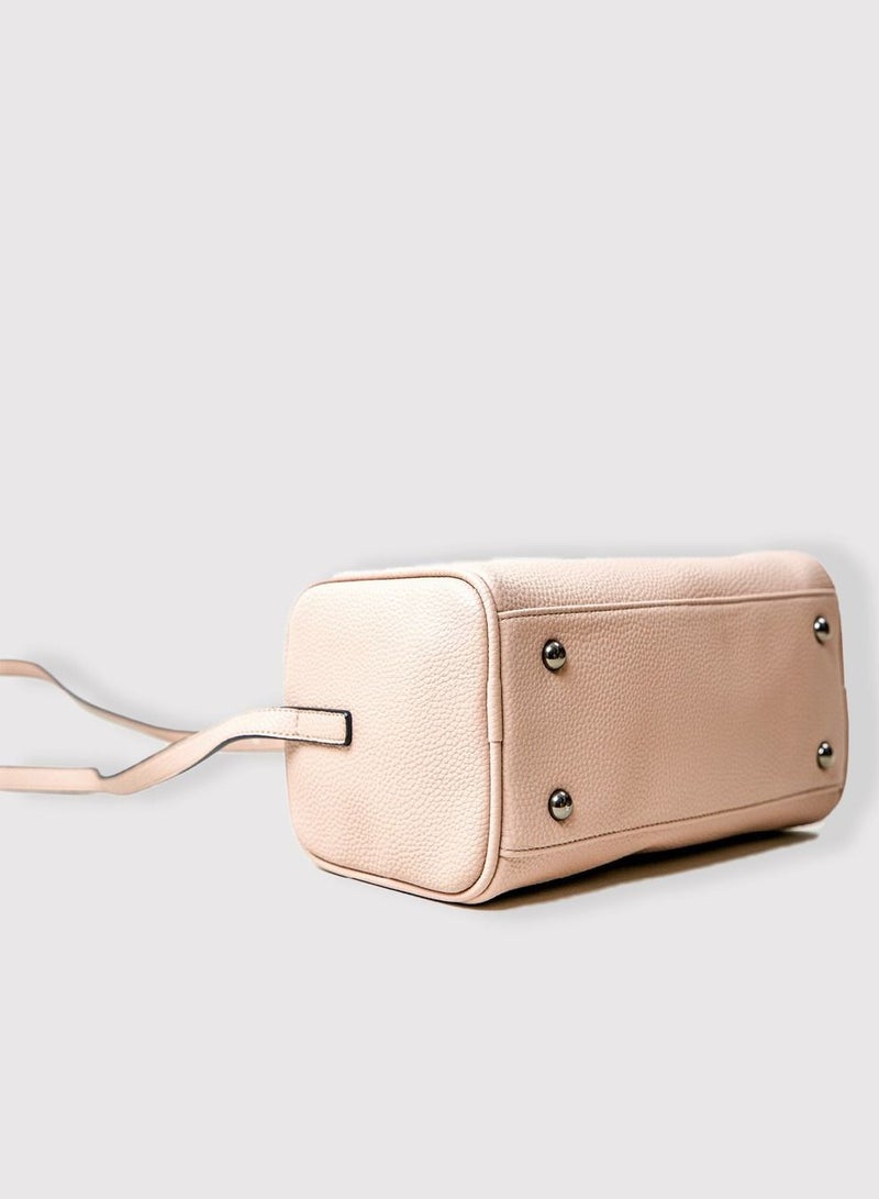 AMICA Veronica Barrel Crossbody Bag for Women - Mushroom - Image 4