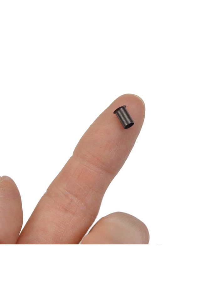 YTBYT 500 قطعة حلقات ميكرو لينك نحاسية 3.4 مم لقفل وصلات الشعر البشري (بني داكن) - Image 5