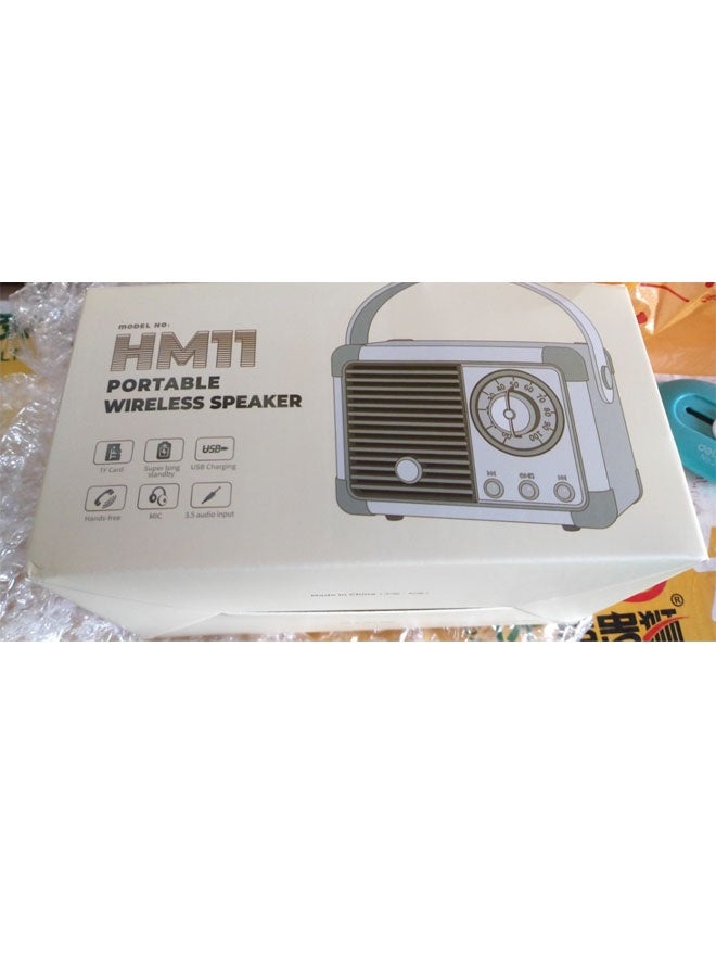 نيوترل مكبر صوت بلوتوث صغير كلاسيكي إبداعي HM11 صغير الحجم وسهل الحمل، مثالي للاستماع إلى الموسيقى والرد على المكالمات. مثالي لحفلات أعياد الميلاد وتناول الطعام في الهواء الطلق وفترات الاسترخاء للتأمل وغير ذلك الكثير. (أبيض) - Image 4