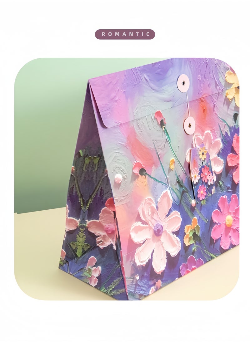 Harse Oil Painting Style Gift Bag, Birthday Gift Box, Envelope Packaging Bag, Creative Paper Gift Bag, Holiday Gift Box, Gift Bag  - Image 2