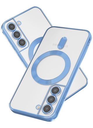 Magnetic for Samsung Galaxy S21 Plus Case,Electroplated Clear Slim Samsung S21 Plus Phone Case with Camera Protection,Shockproof Samsung S21 Plus Case Compatible with MagSafe, Blue Edge - pzsku/ZFEDF636B1043D268A992Z/45/_/1735365722/48890b19-201c-4b01-9127-289000feb636