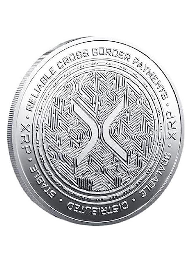 null - XRP Coin Physical Crypto Coins Ripple Cryptocurrency Cryptobitcoins Token Hobby Commemorative Coin - 2 Pcs - Image 1