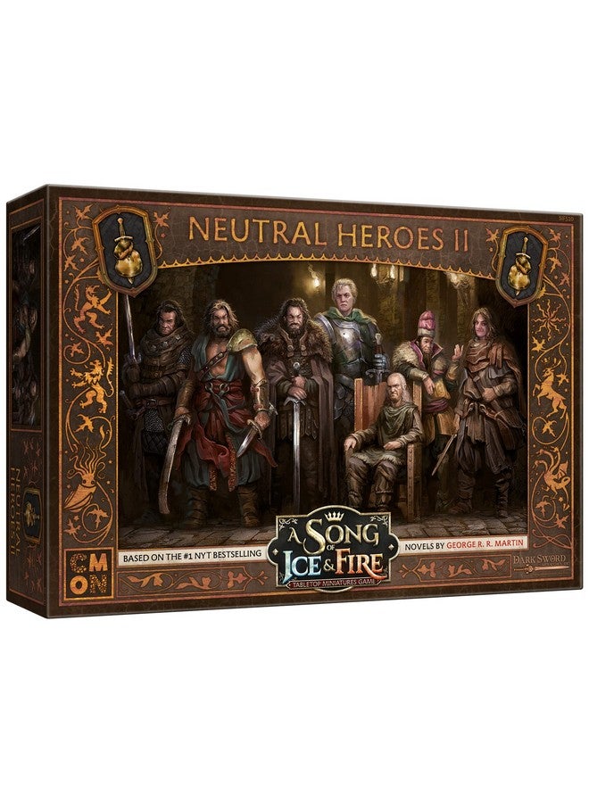 CMON A Song of Ice and Fire Tabletop Miniatures Game Neutral Heroes II Box Set (Multilingual Edition) - Strategy Game for Adults, Ages 14+, 2+ Players, 45-60 Minute Playtime, Made - Image 1