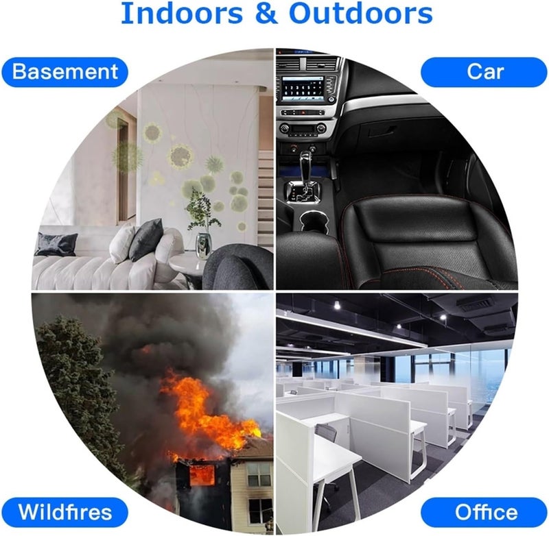 Air Quality Monitor, 9 in 1 Air Quality Monitor Indoor Outdoor PM2.5, PM1.0, PM10, HCHO, Detector Tester Temperature and Humidity Sensor,for Home - Image 5